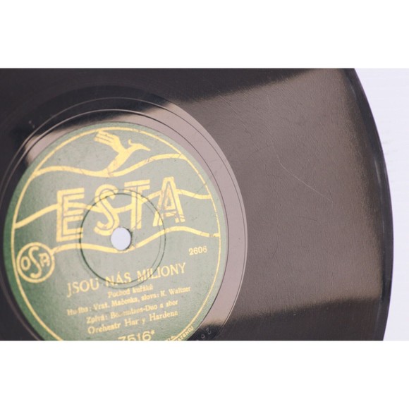 Harry Hardena - Cigareta / Jsou Nás Miliony - 10" 78 rpm Record 7516 Czech RARE - Picture 15 of 16